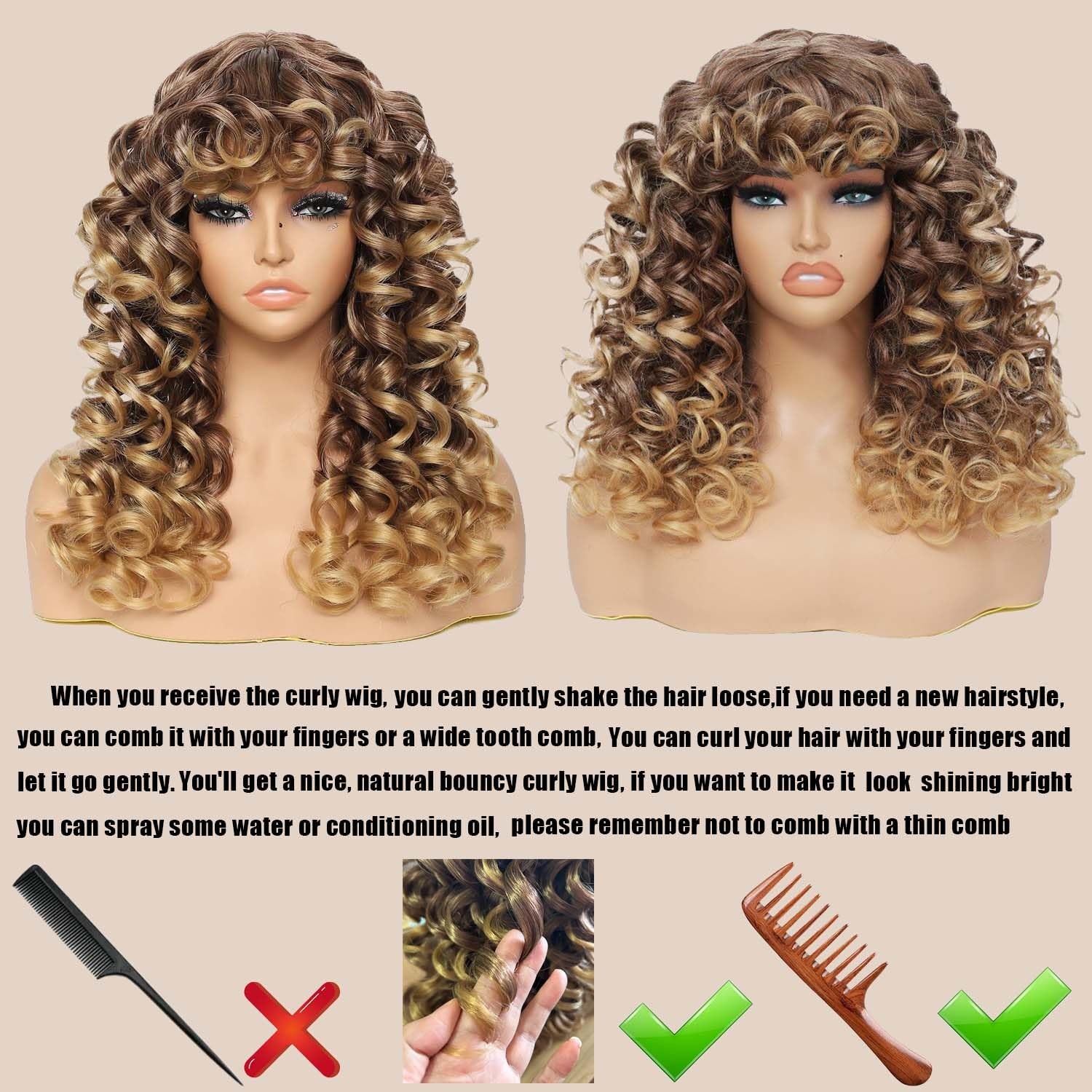 -Curly-Big-Curly-Wigs-for-White-Black-20 Inch- Long-Curly–with-Bangs Synthet…