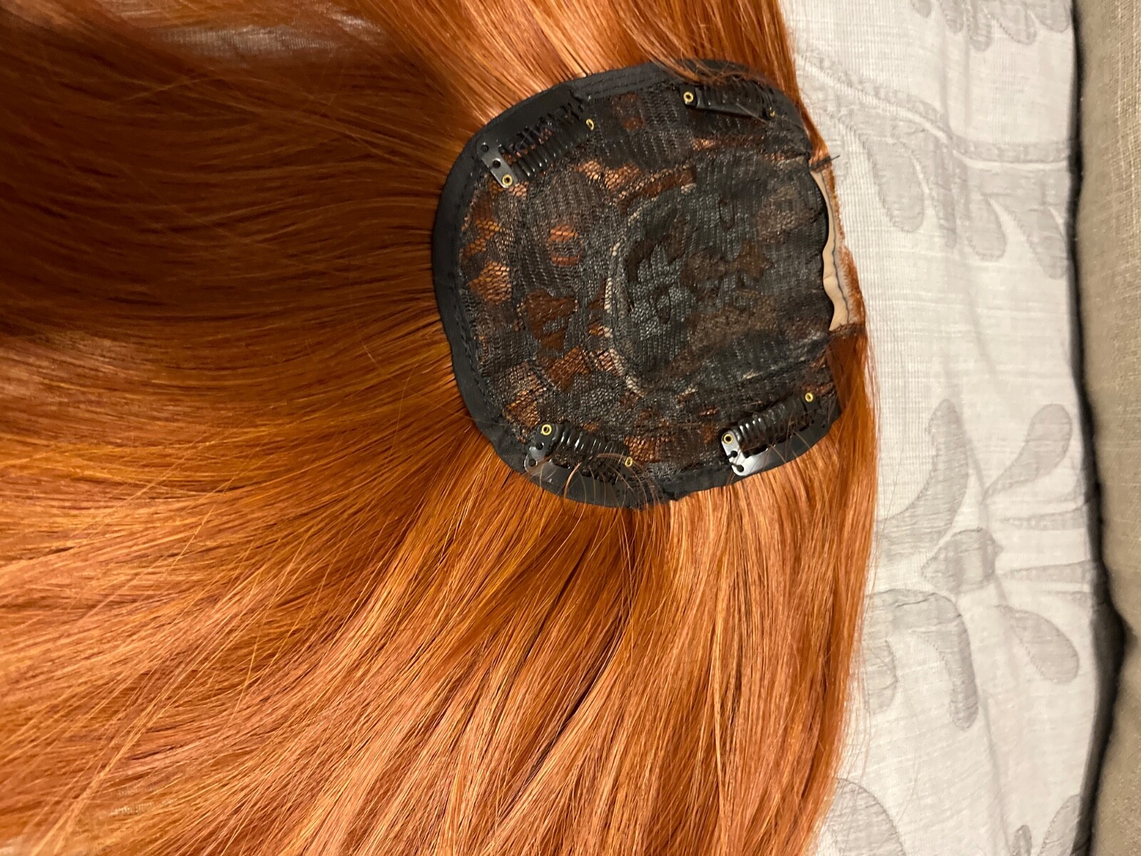 red synthetic 19 inch 4 clip extension