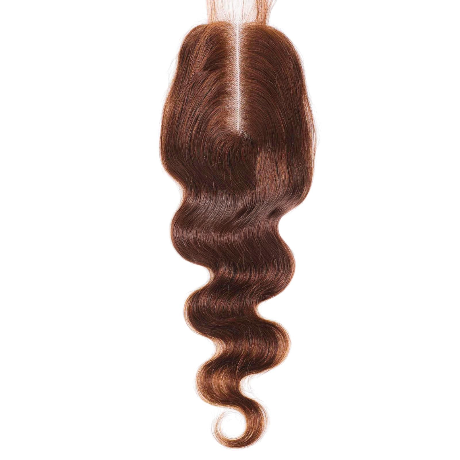Alher 4 Chocolate Brown Bundles 2X6 Long Deep Part Closure 14 16 1814 In Dark