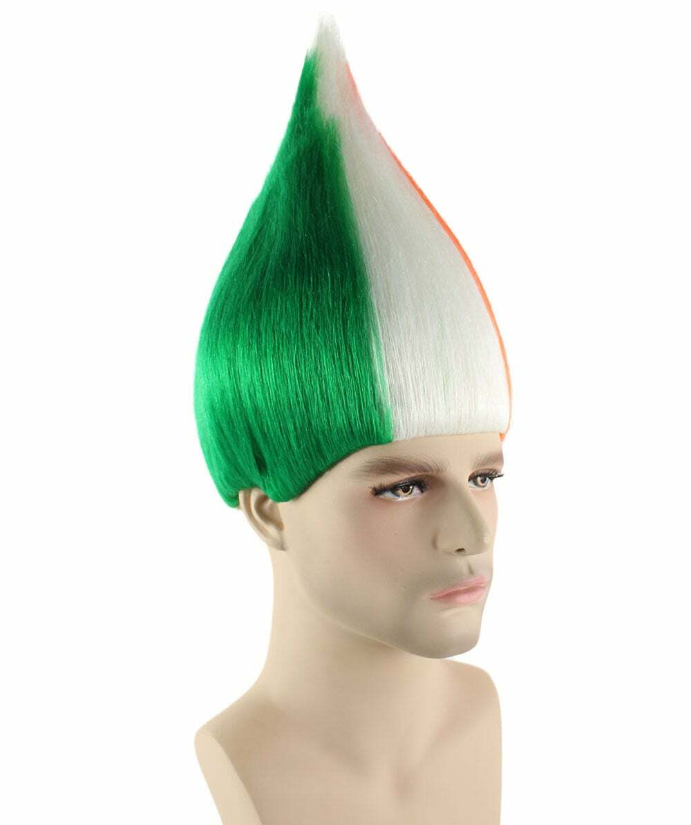 Ireland Flag Troll Wigs Collection | Premium Breathable Capless Cap HM-203A