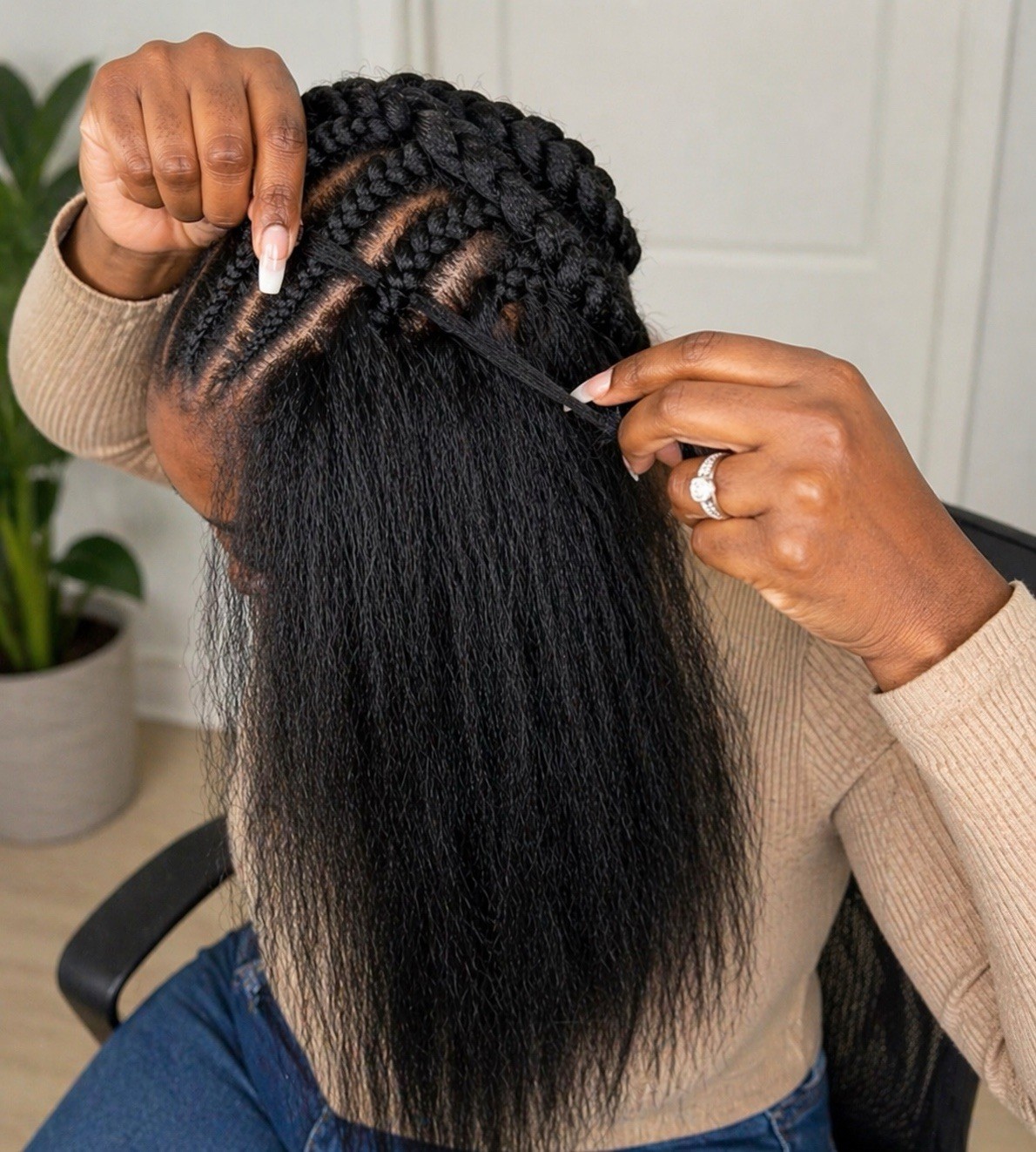 26 inch Kinky Straight Vixen Crochet Hair synthetic Bundles (3 Pack) Multi Color