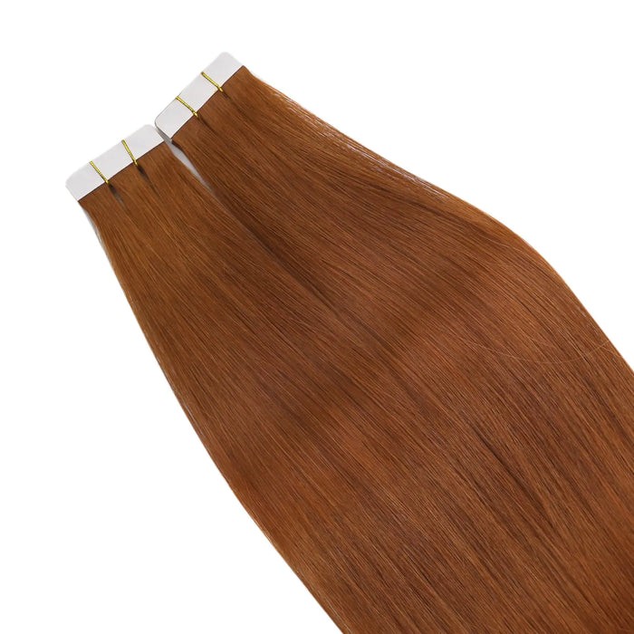 Sunny Hair TAPE-IN 18in Copper Red Virgin Human Hair Extensions TP_33_50G3