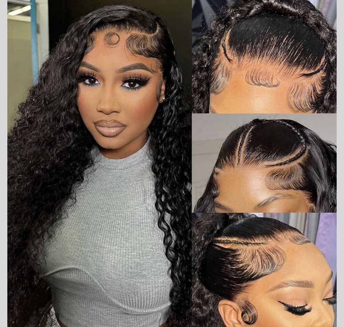 Deep Wave HD Lace Front Wig Pre-Plucked Invisible Knots Dark & Medium Brown