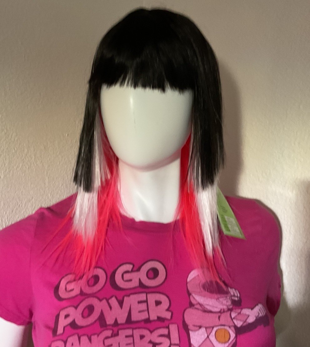 Wig Wonderful You “ Torch” Black White Pink Brand New