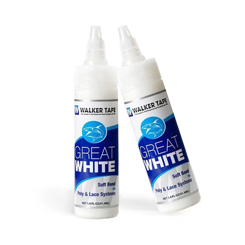 Walker Tape Great White 1.4oz Glue Soft Bond Adhesive Mens Toupee Poly Lace Wig