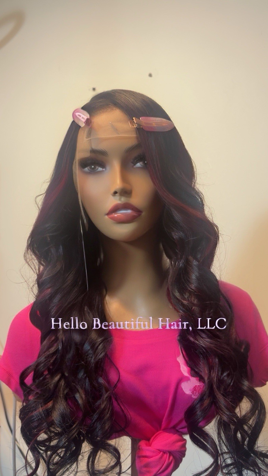 Michael Unit_Custom Black & Burgundy 13X6 HD Lace Frontal Human Hair Wig