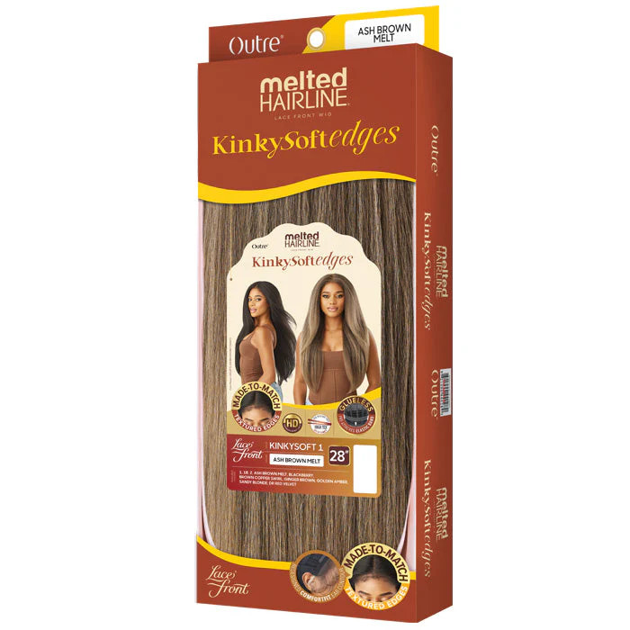 Outre Melted Hairline Kinky Soft Edges Glueless HD Lace Front Wig – KINKYSOFT 1