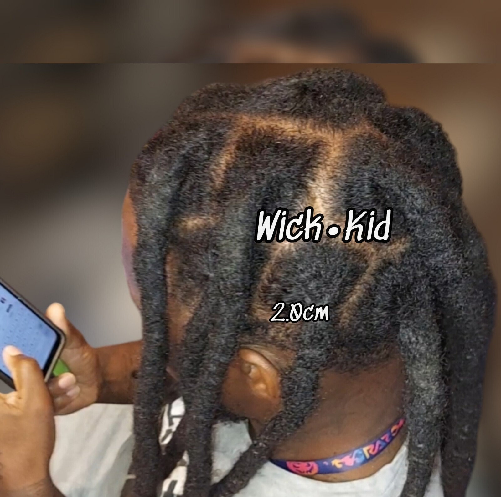 (10) 20in Handmade Human Hair Wicks Extensions 2.0cm | Wickkidrva