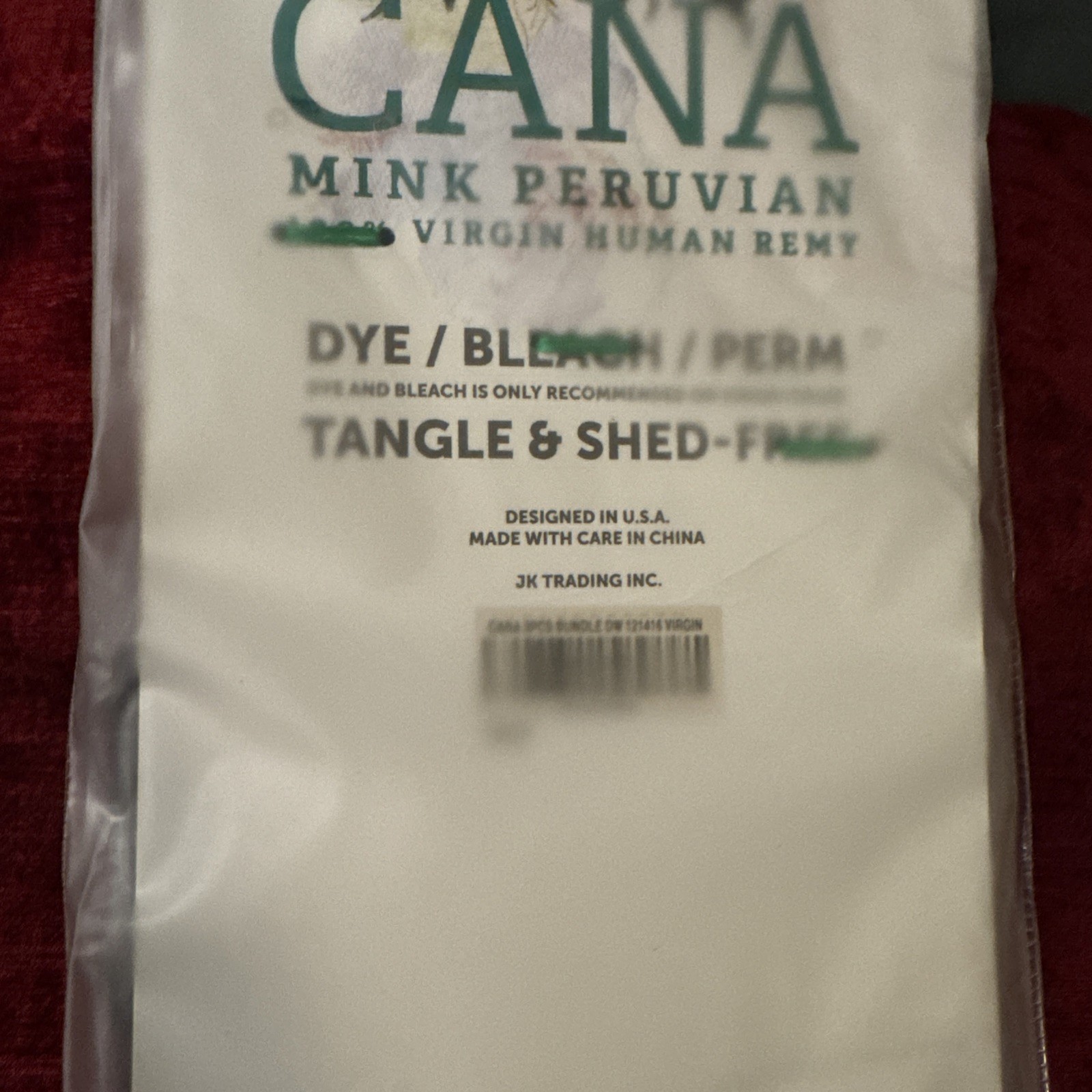 Cana Mink Peruvian 100% Virgin Human Remy Hair 3 Bundles Deep Wave 12 14 16” 9A+