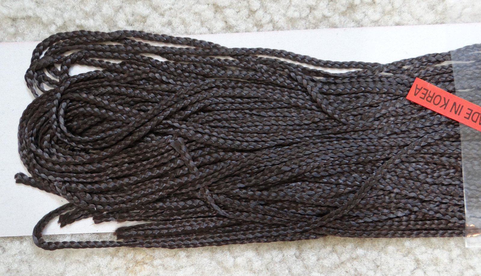 BROADWAY hand braided MICRO BRAID weaving extension hair, #6 brown, #1 black