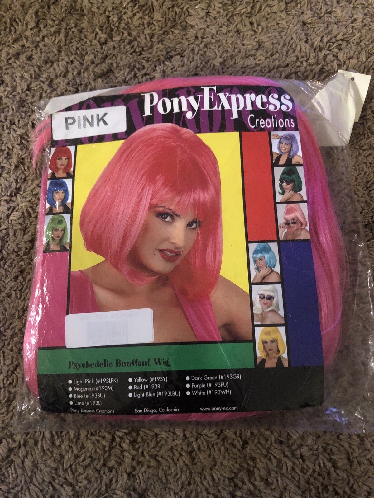Vintage Pony Express Genie In Pink My Little Pony Style Headpiece Wig Disney