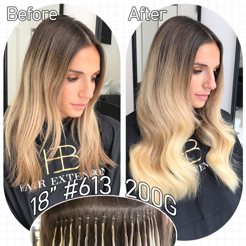 CLEARANCE Nano Ring Microlink Bead Tip Real Human Remy Balayage Hair Extensions
