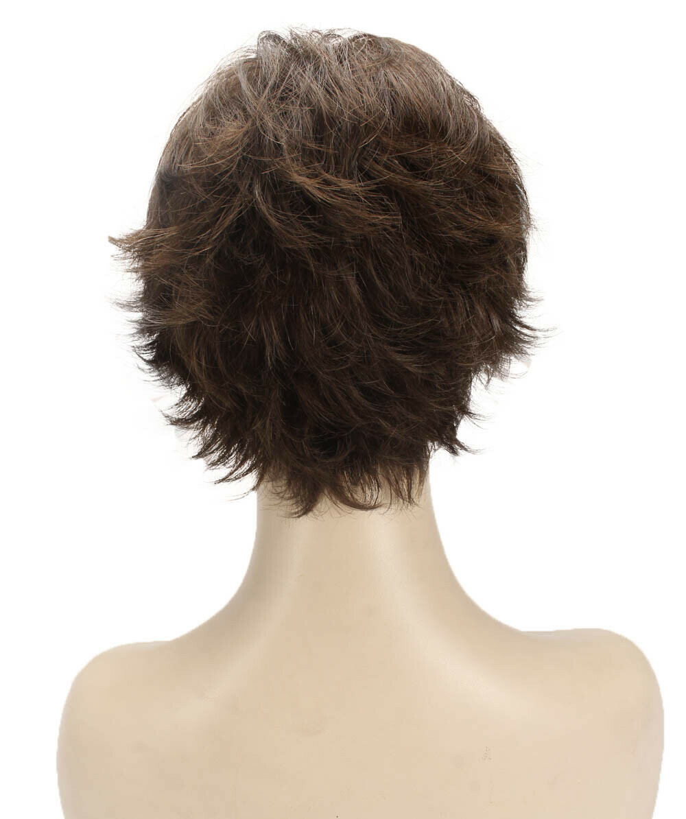 Dorothy – Straight Kanekalon Synthetic Fiber Full Wig, 2-4.5 in, Medium Brown