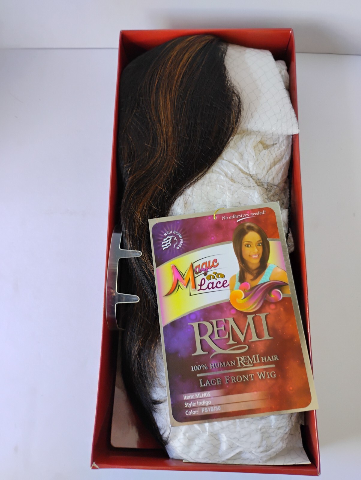 Magic Lace – 100% Human Remi Hair – Lace Front Wig. Style-Indigo