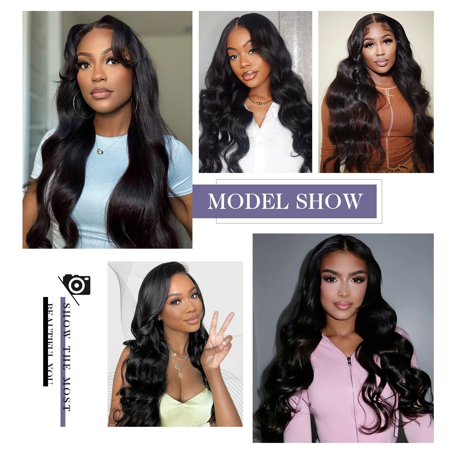 22-26 Inch Body Wave Human Hair Bundles – 100% Virgin, No Tangle, Long Lasting