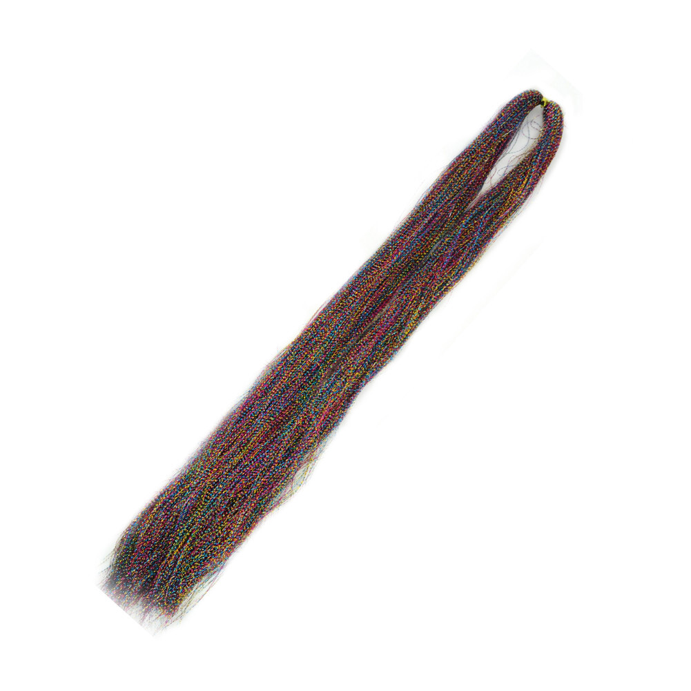 US 600 Strands Holographic Sparkle Woman Hair Glitter Tinsel Extensions Dazzles