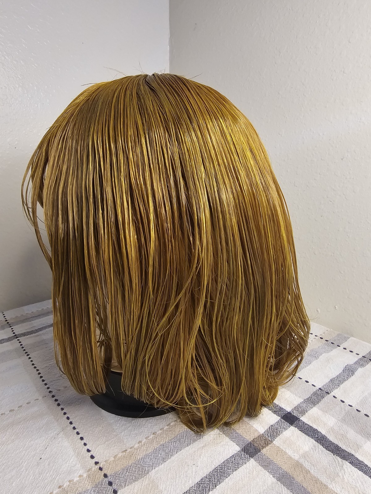 Bob Indonesia 100%HumanHair Wig Full Machine made No Lace