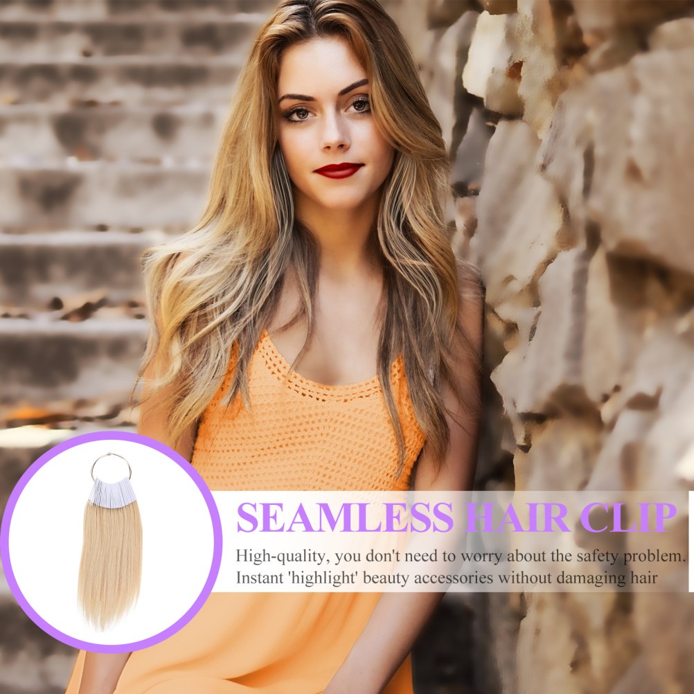 30 Pcs Real Human Hair Color Samples for Hair Styling and Salon Dye Practice