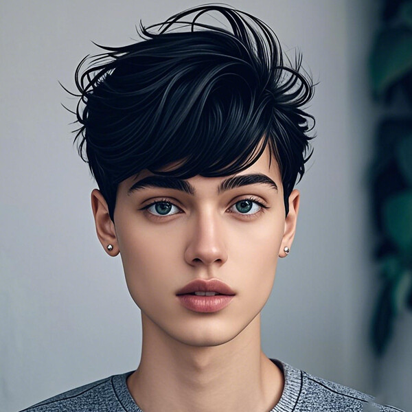 Layered Pixie Cut wigs 100% Human Hair Wig No Lace Machine Made Soft Wigs