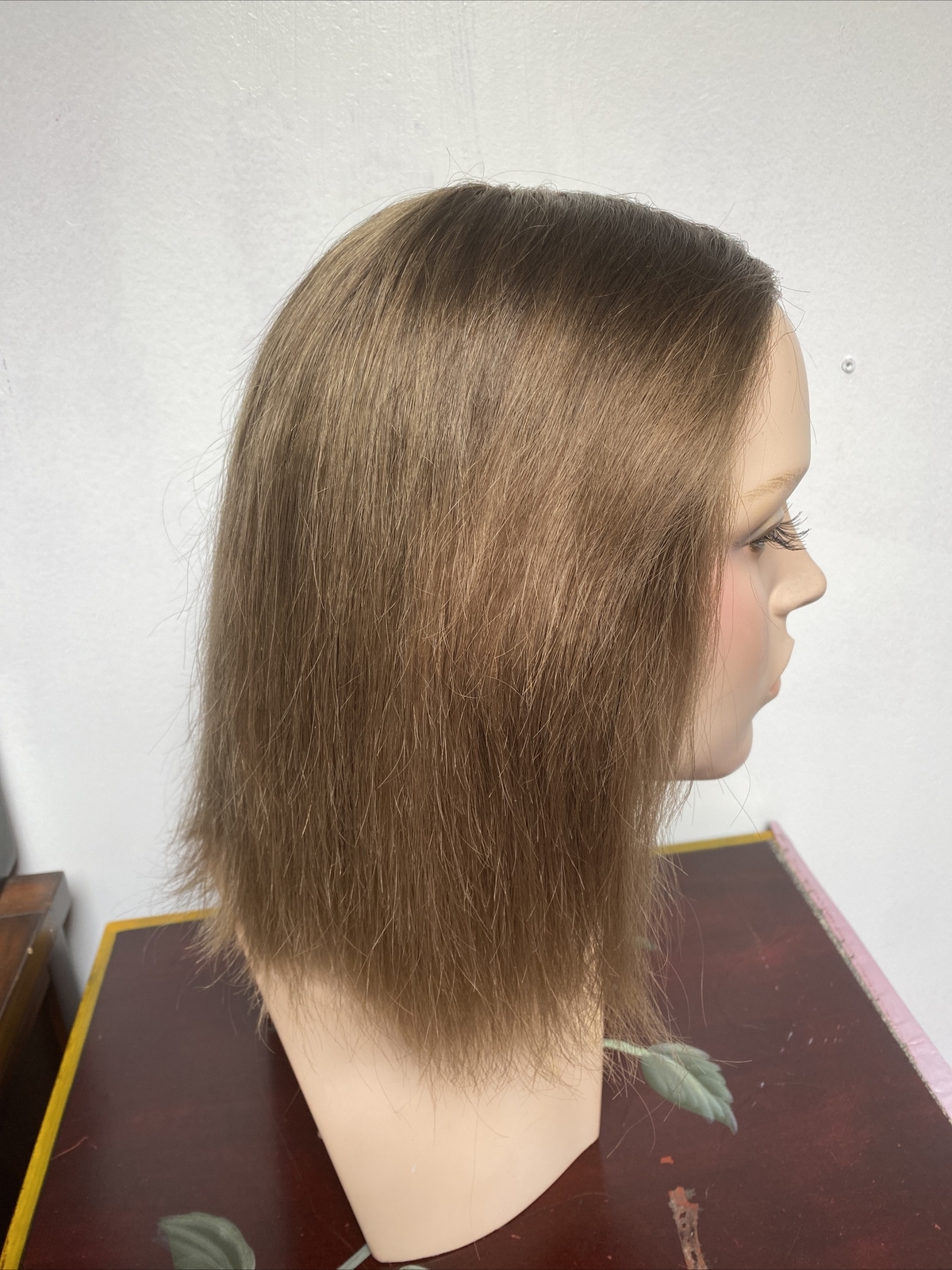 The Hair Mama Dark Blonde Human Hair Lace Front Hand Tied Wig Size Small