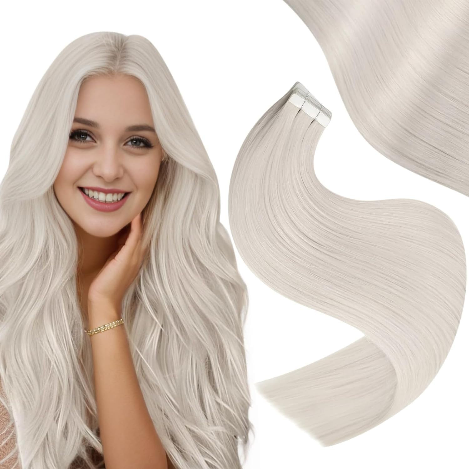 Tape in Hair Extensions Real Human Hair Skin Wefts Remy Brazilian Hair Straight