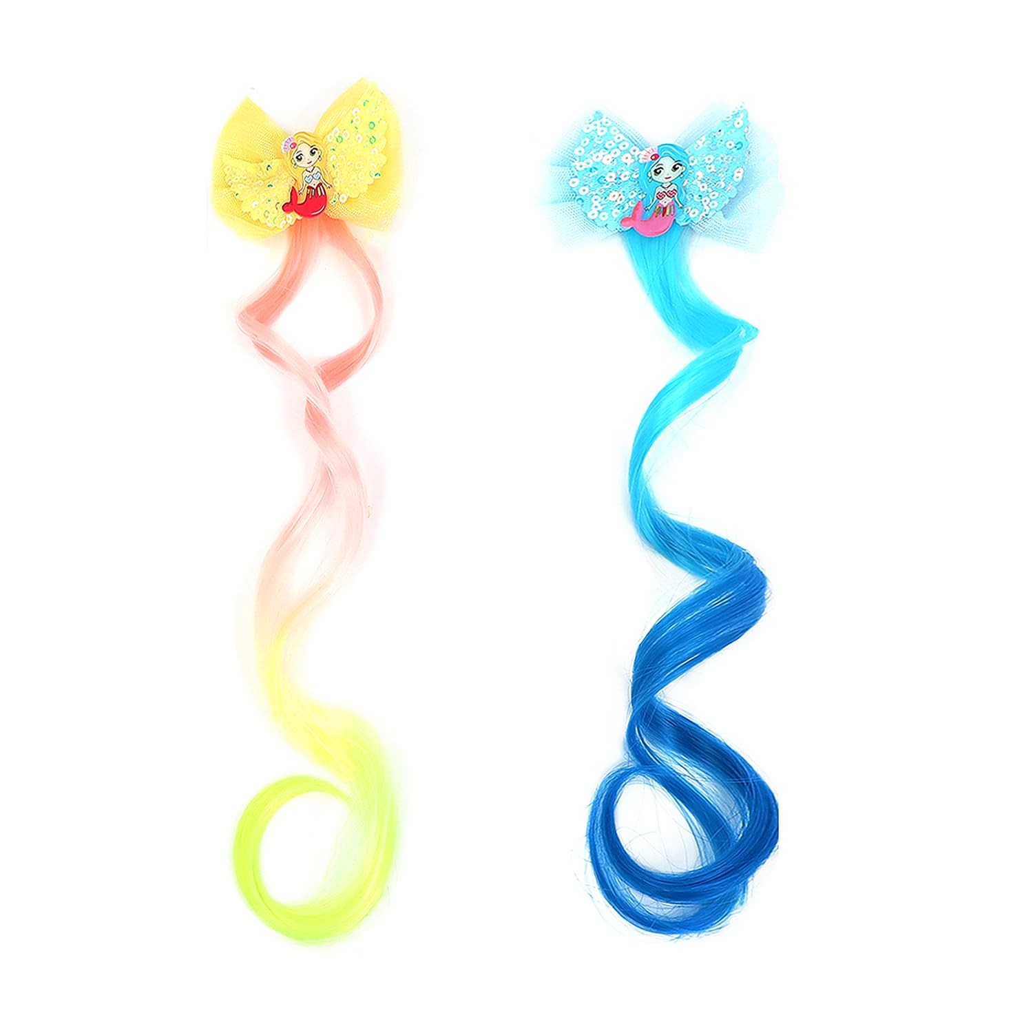 6 Pcs Hair Accessories for Girls,Bows Girls,Unicorn Clips Sparkling