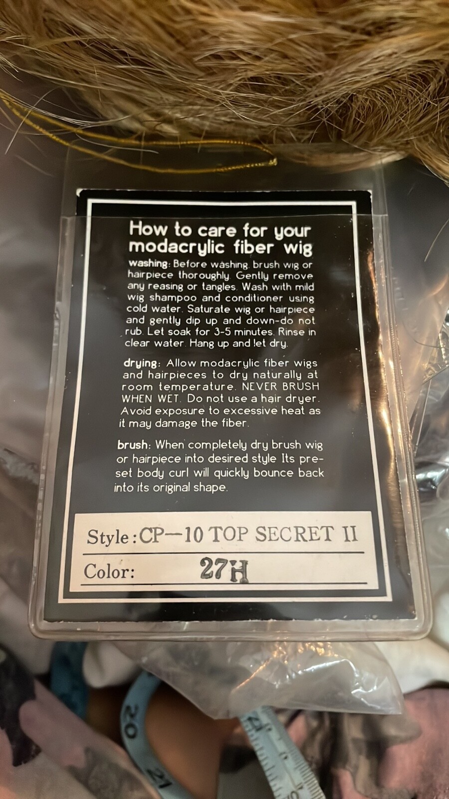 aspen hair topper style cp-10 top secret 2 color 27H