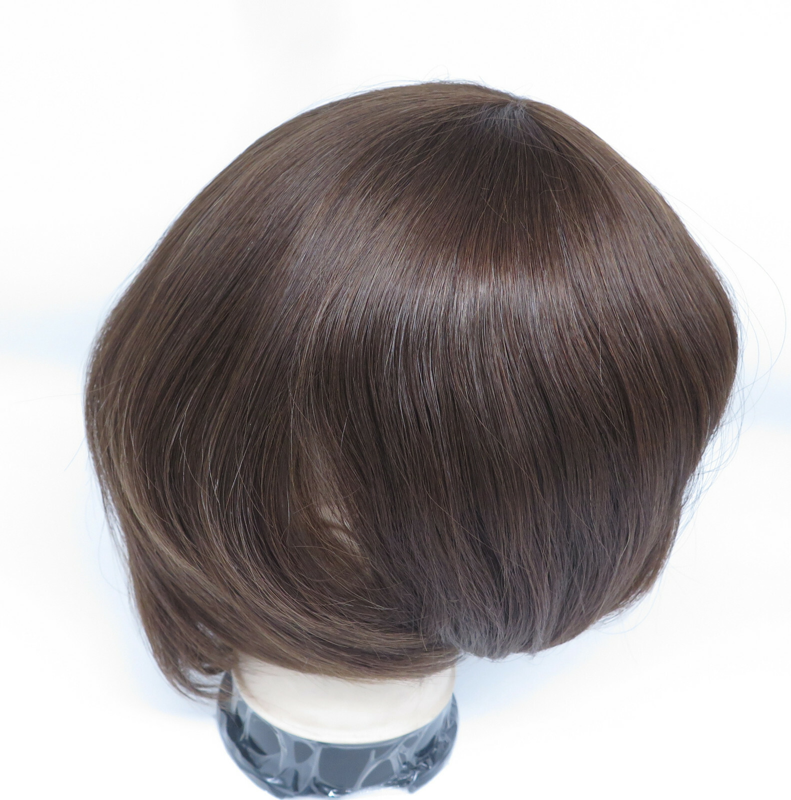 Deluxe Toupee Hair Replacement System 100% Real European Hair Mens Wig Hairpiece