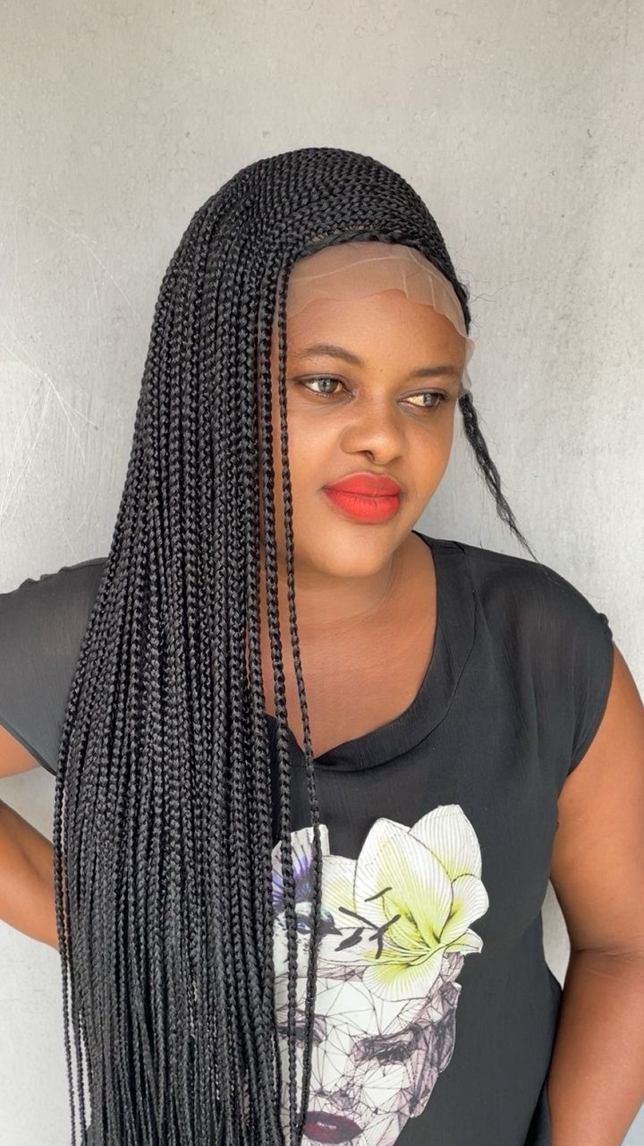 Braided Cornrow Wig. .made On A Full Lace Wig. Length Is 30inches long.