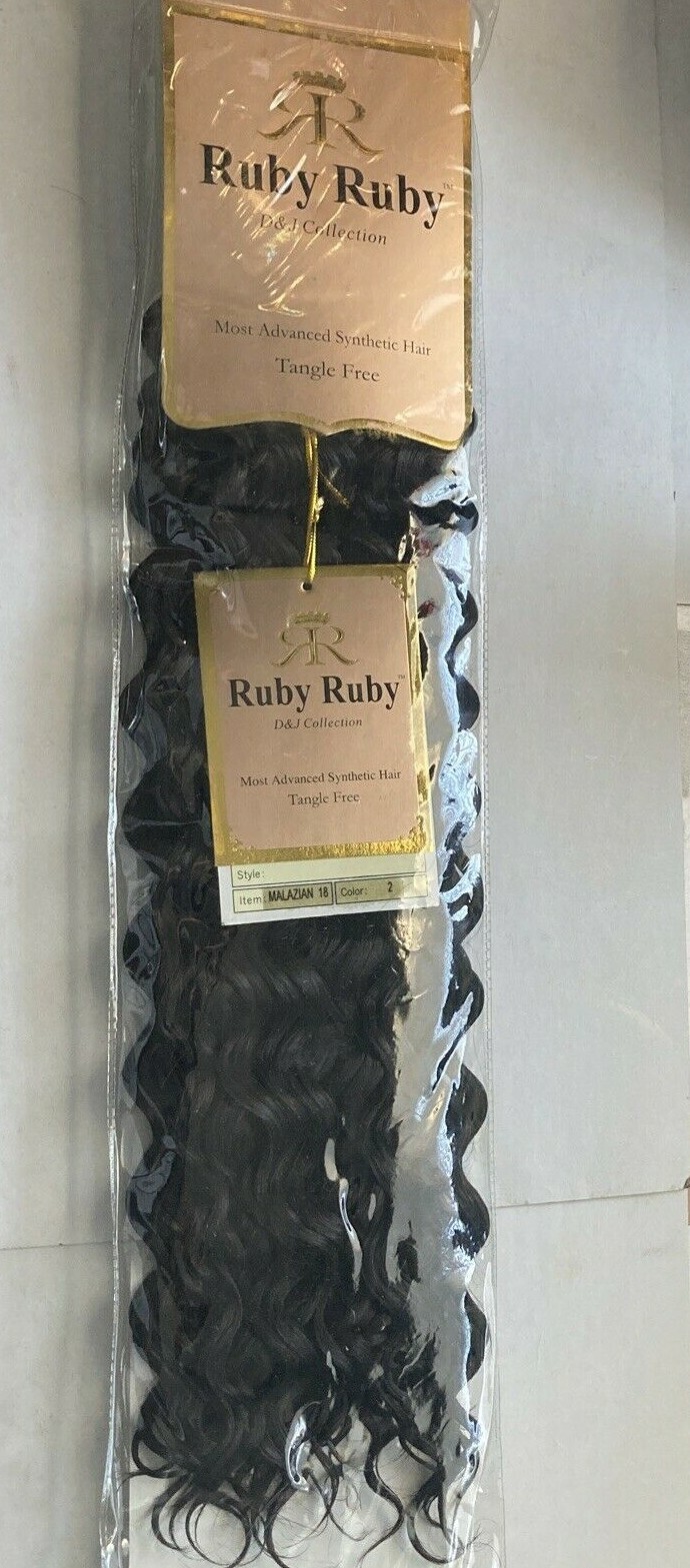 1 Pack Most Advanced Synthetic Wavy Hair Extensions Tangle Free 18″ Color 2