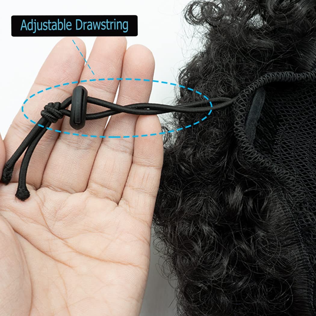 Afro Puff Drawstring Ponytail Extension 6″ 65g Synthetic Kinky Curly