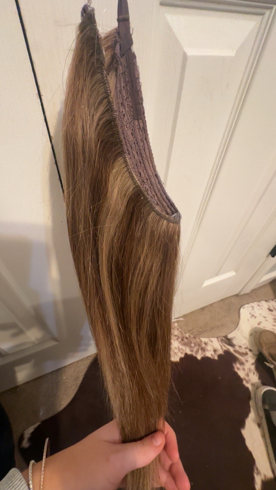 Halo couture extensions, layered 4-27, 16 inch.