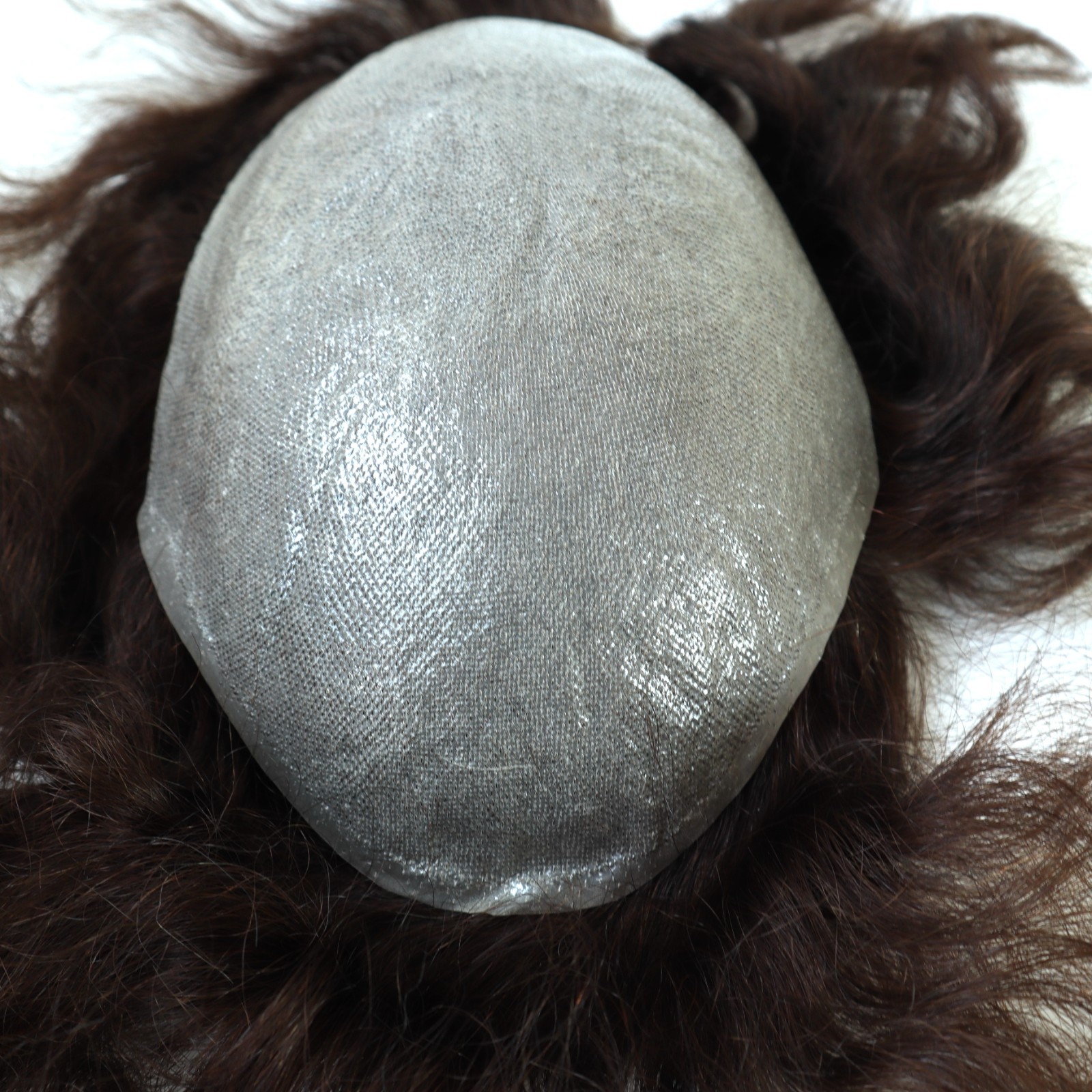 Toupee for Mens Human Hair Replacement System Hairpiece All Thin Skin Toupee