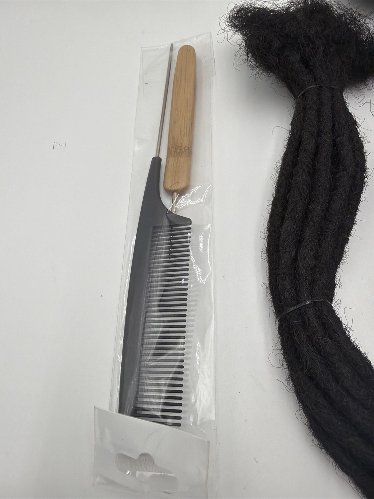 DAIXI 10″ Human Hair Dreadlock Extensions 40 Strands 0.6cm Handmade
