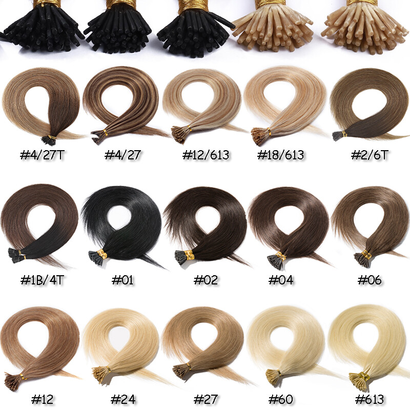 200G Real Thick Stick I-Tip Remy Human Hair Extensions Micro Beads Full Head