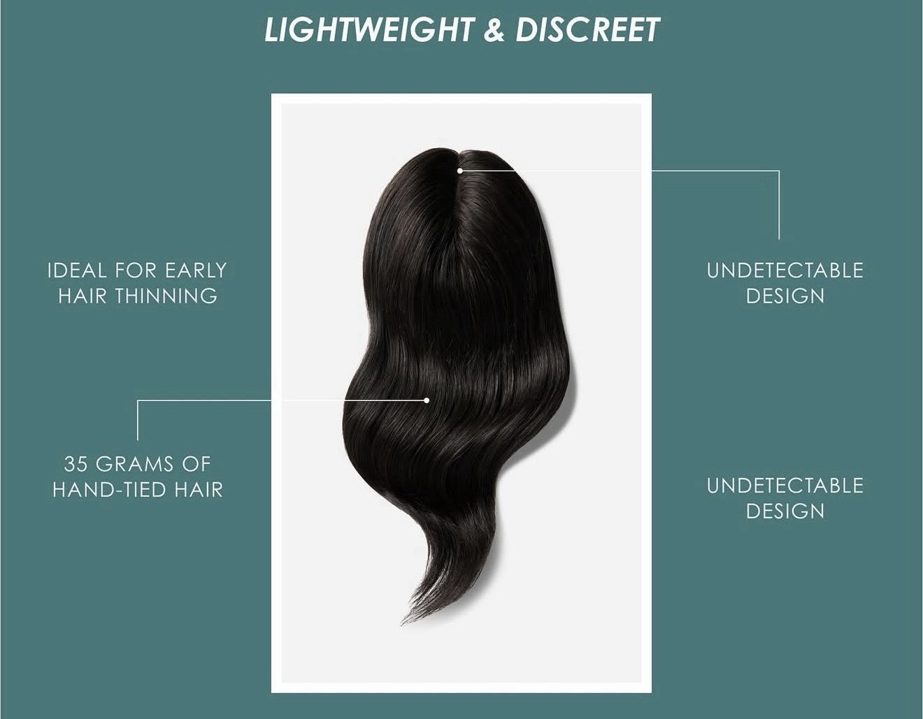 HIDDEN CROWN TOPPER RICH CHOCOLATE BROWN #3