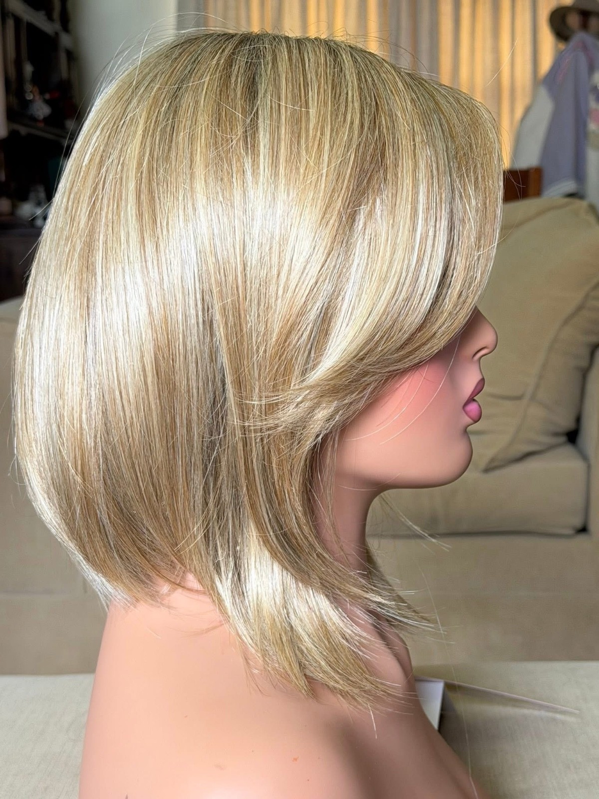 FINDLEY Wig by AMORE Creamy Toffee R Double Mono Top, Lace Front Rene of Paris