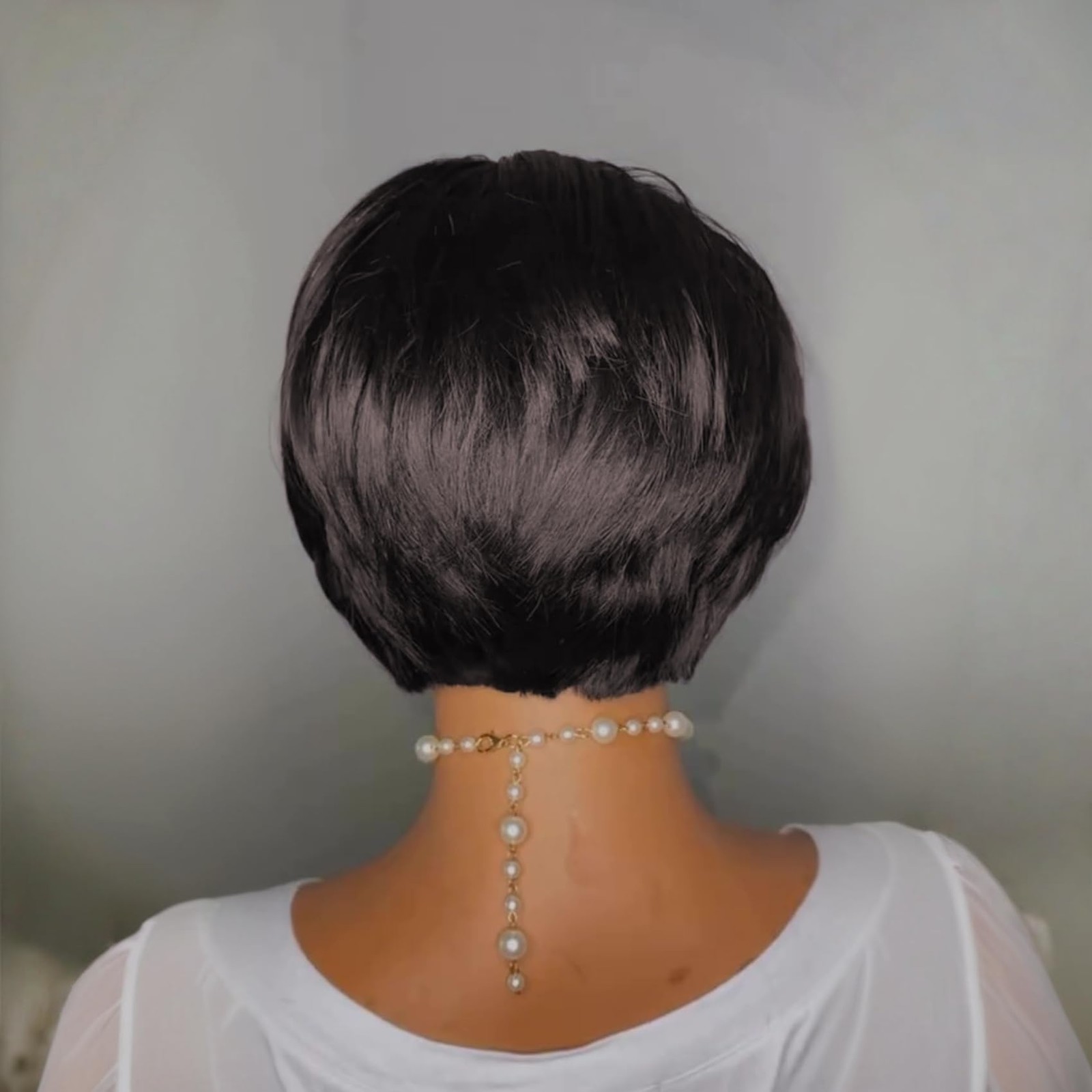 Purplesexy 4X4 Lace Frontal Pixie Cut Human Hair Wigs For Women Pre Plucked