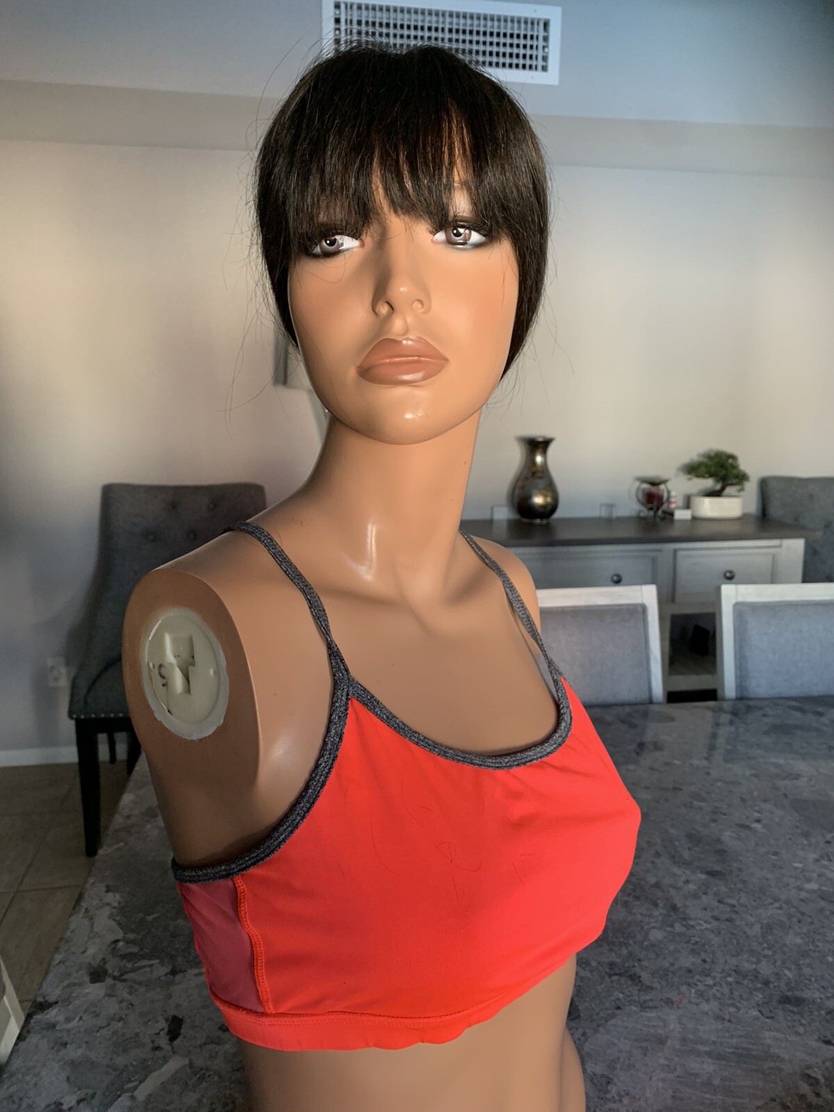 Black/Brown 100% Human hair Mono Crown top/ toupee /topper/Wiglet Hand Tied