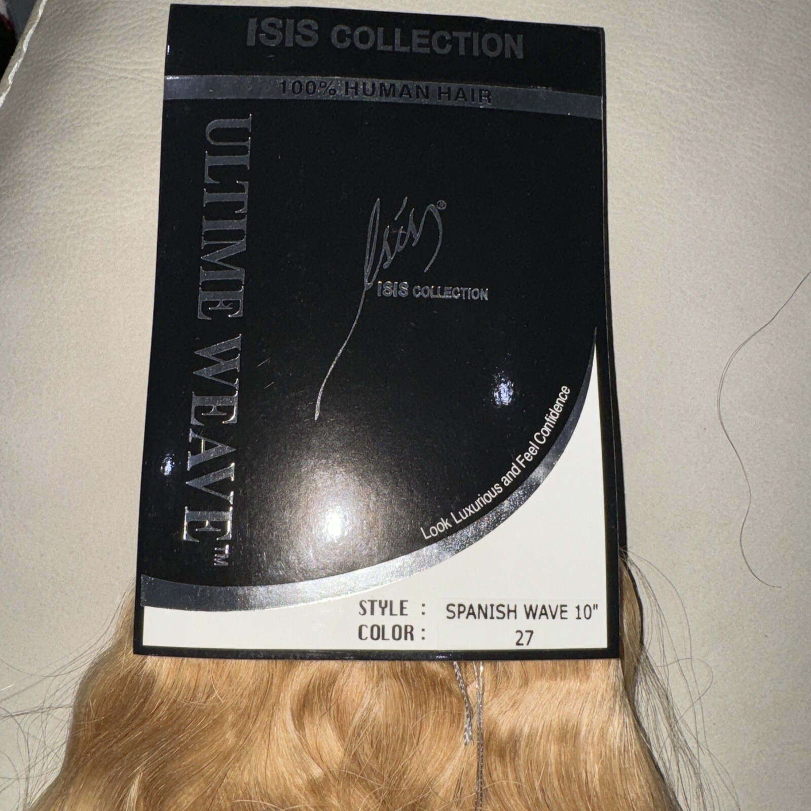 Ultimate Weave Isis HH Remi Hair Tangle Free Spanish Wave 10” Color 27 Db Pk