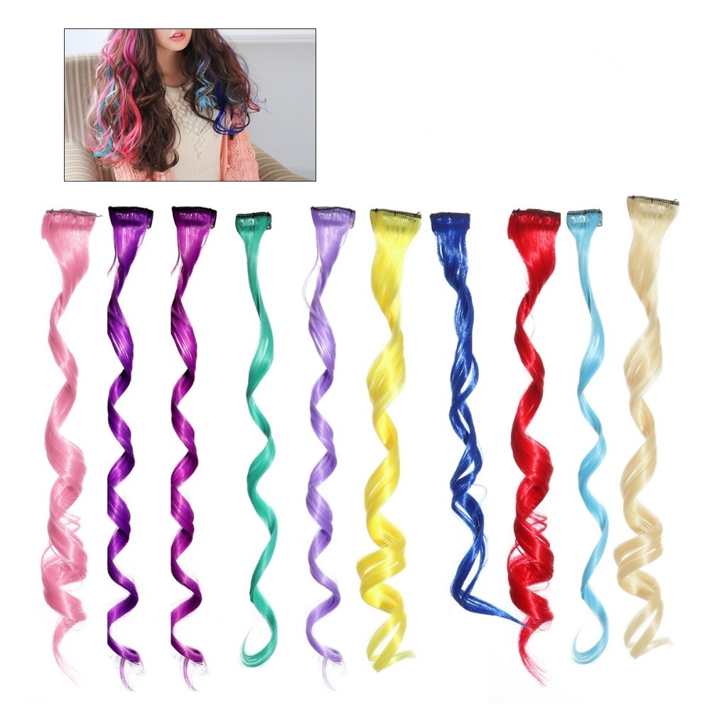 Hair Extensions Assorted Highlights Holiday Events 22Pcs 50x2x1cm