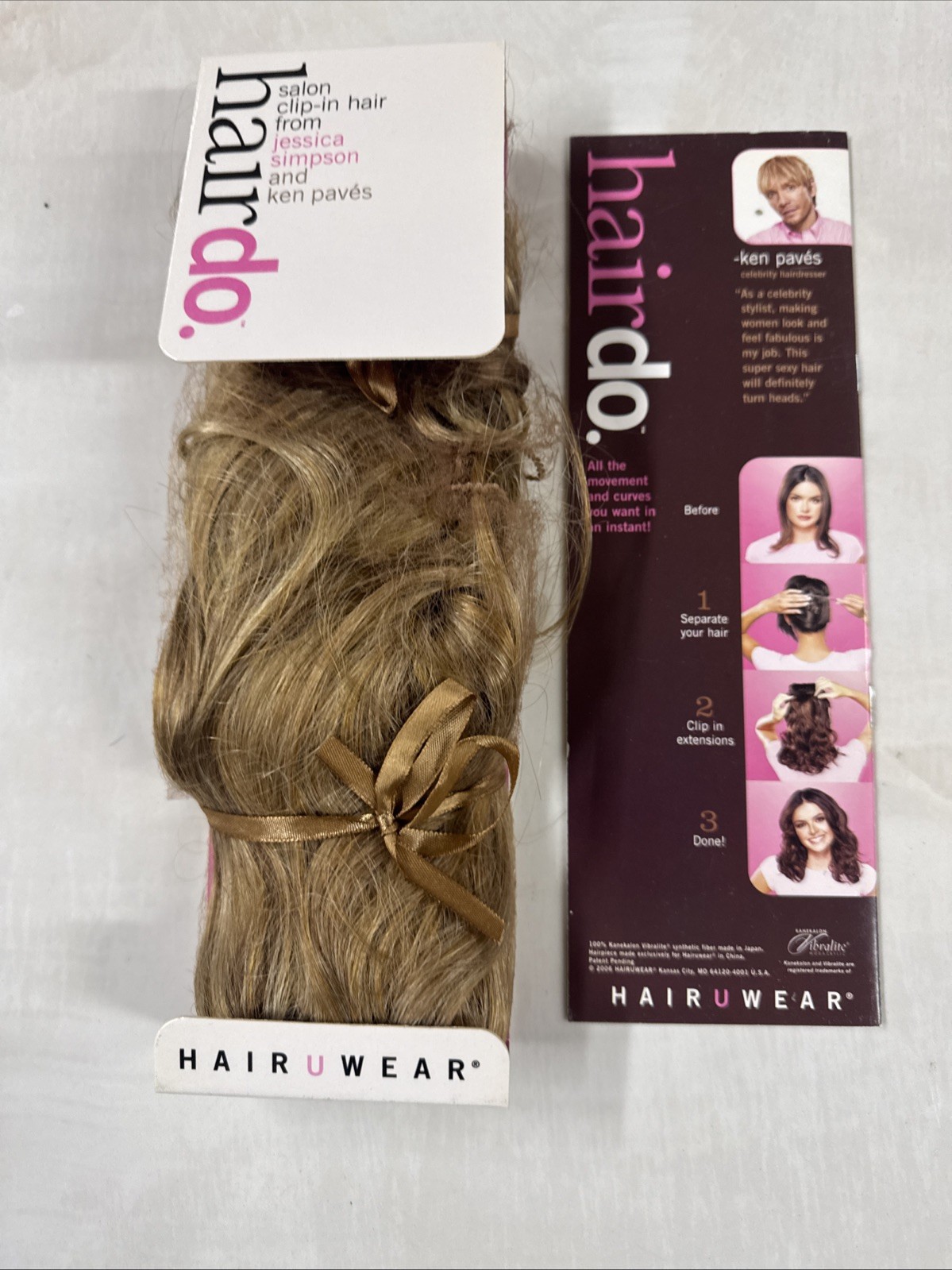 Hair Do Jessica Simpson Clip-in Wavy Extensions 18” HONEY GINGER R14/25