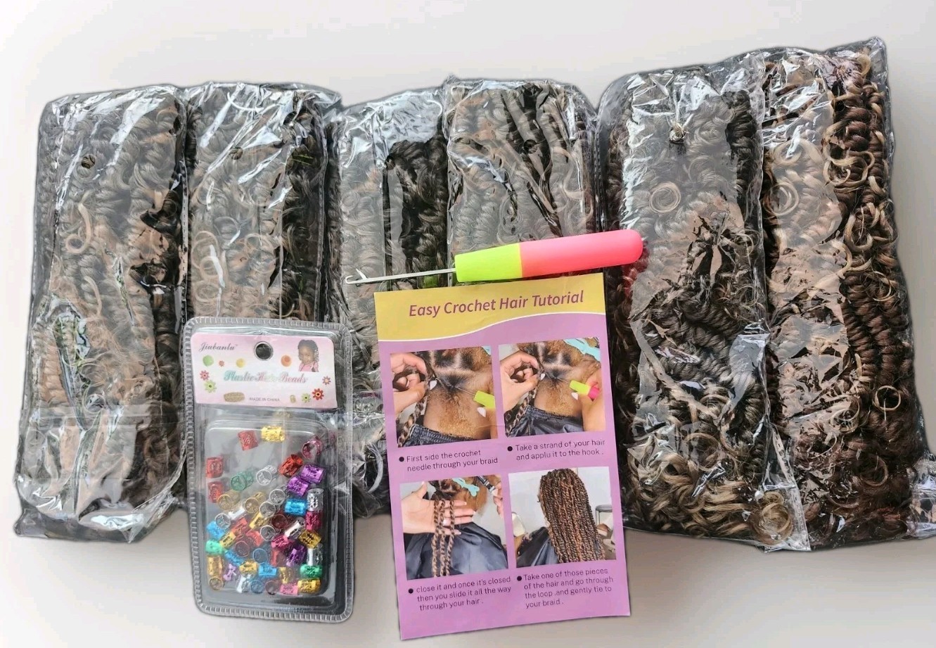 Pretwisted Passion Twist Hair with Curly ends T27 – 18in – 72 Roots – PreLooped