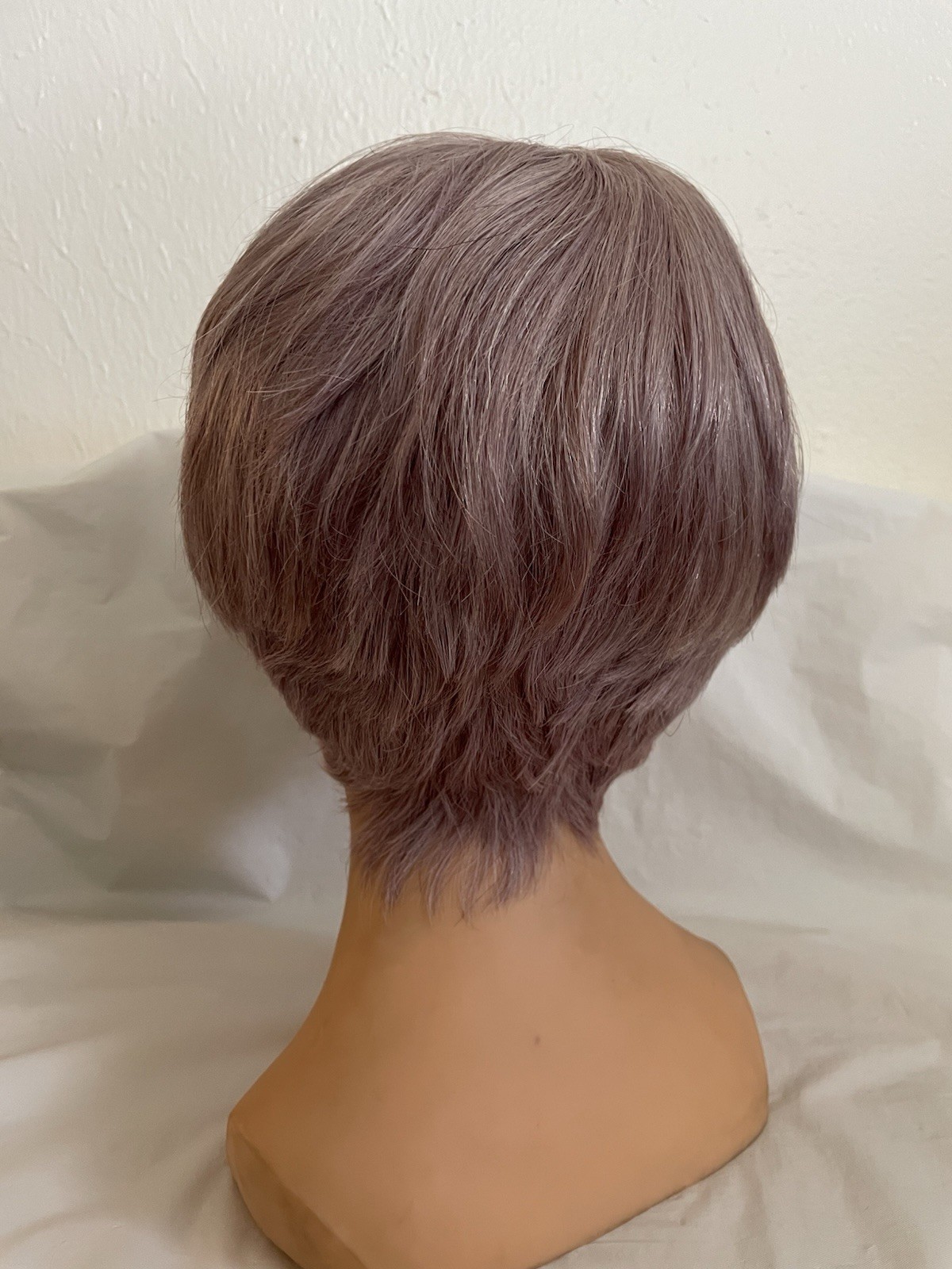 NIP Xuchang Yingduo Short Wispy Longer Bang Wig Salt & Pepper H11-Grey