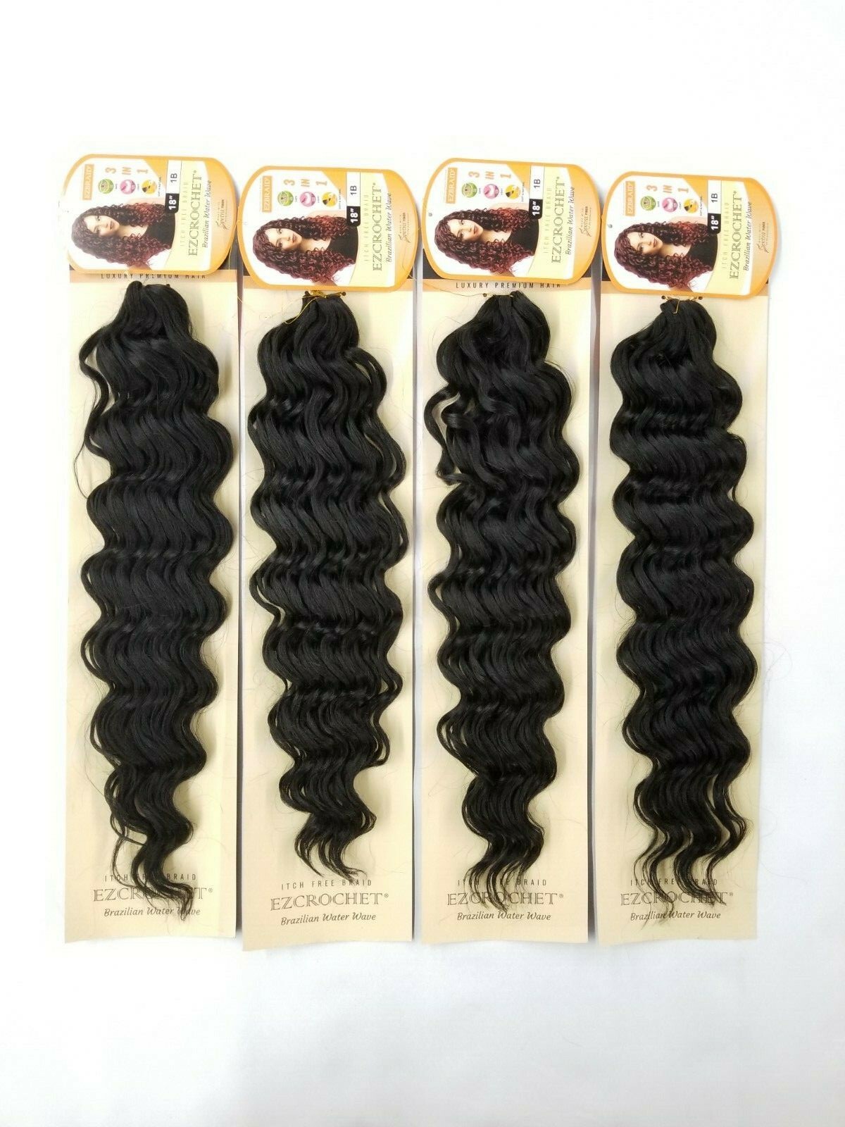 I&I Hair Innocence EZCROCHET Water Wave Crochet Braiding Hair Spectra 18″
