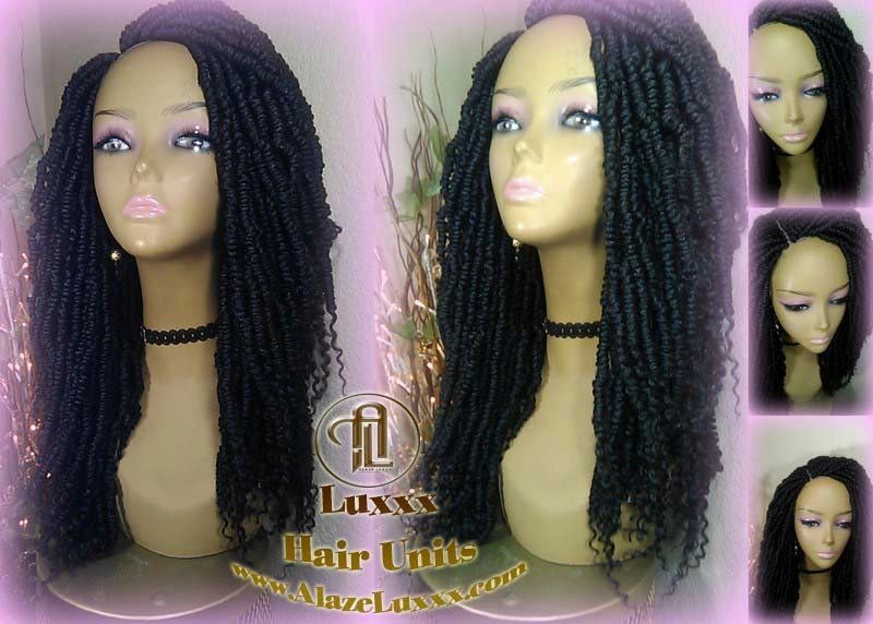 Passion Twist Black 1B Mini Small Fluffy Irregular Bomb Passion Twist Hair Short