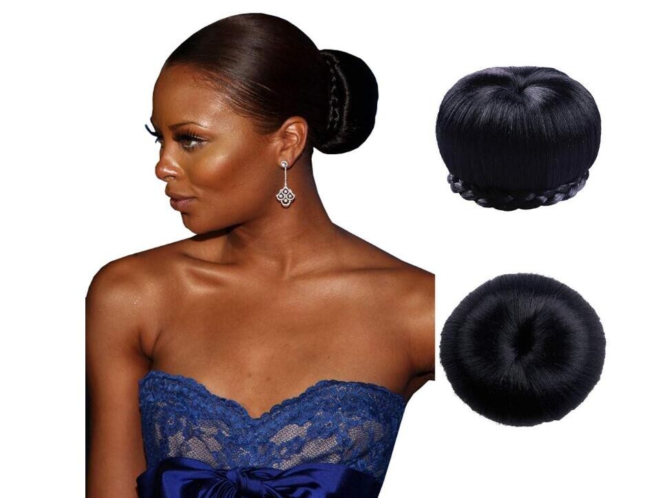 MasterPiece Round Apple Style Retro Buns High Chignon Updo Hair Holder Extension