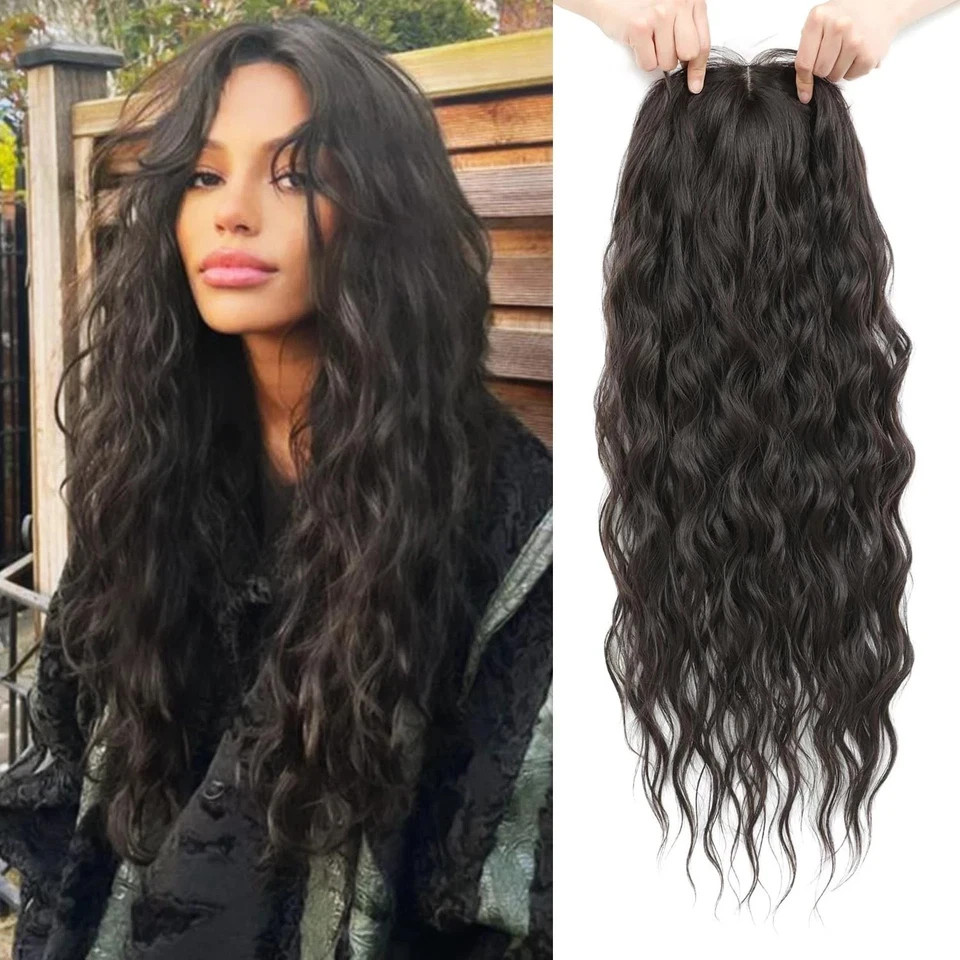 Womens Wiglets Topper 26 inch UDU Long Curly Hair Luna – 4/8#