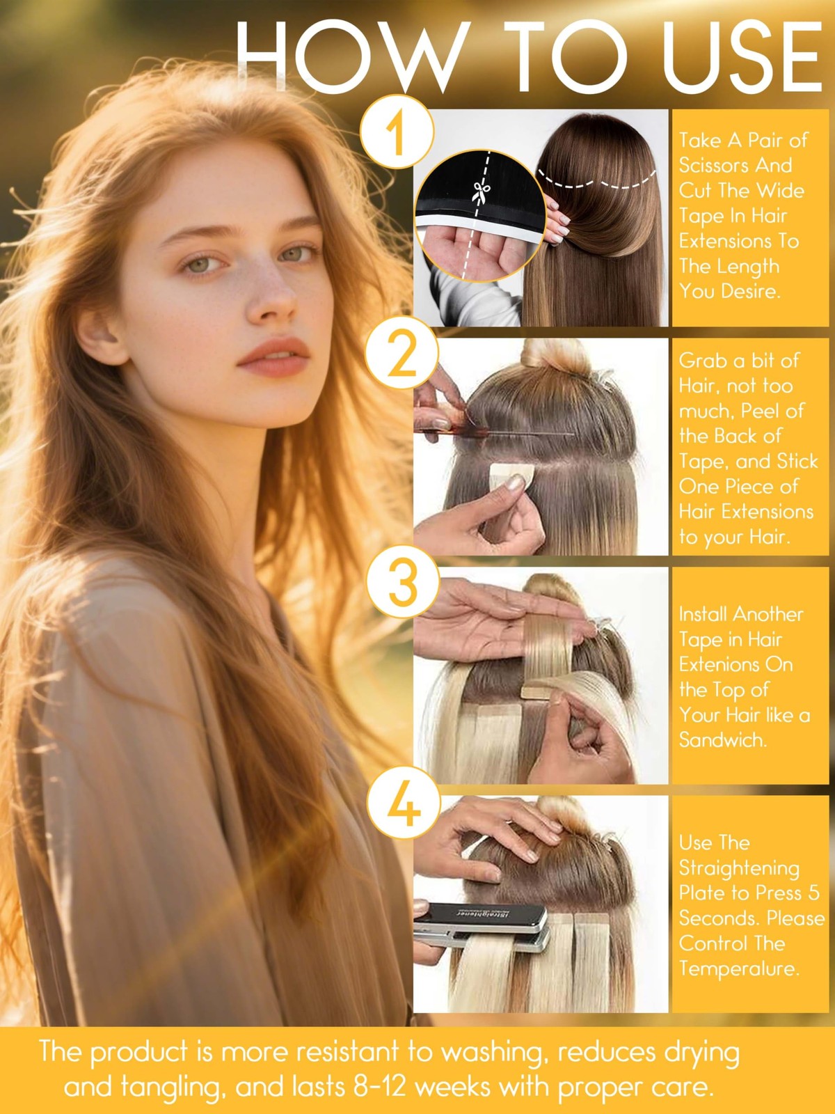Caliee One Piece Tape In Hair Extensions Color 2 Darkest Brown Hair Extensions
