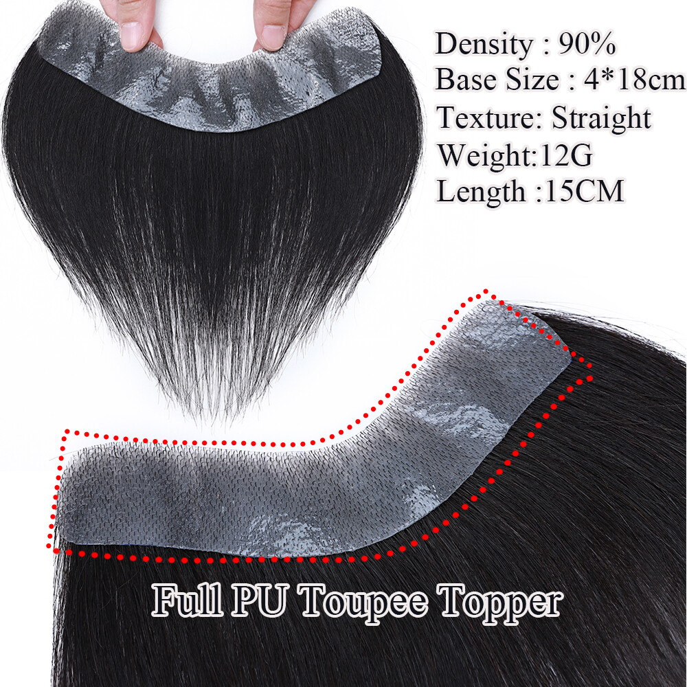 Indian 6MM Afro Curl Mens Toupee Replacement System Wigs Thin Skin PU Human Hair